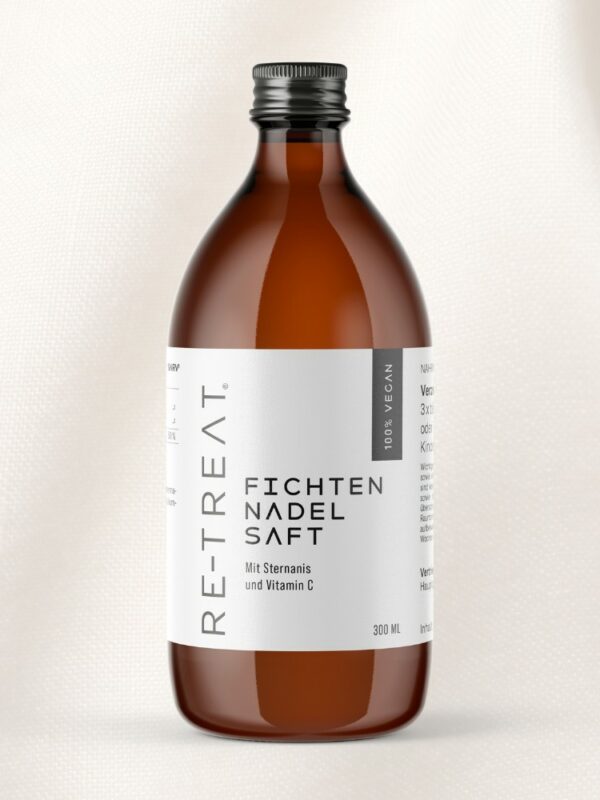 Fichtennadel Saft – Wohltuend für Hals, Rachen und Atemwege, 300 ml