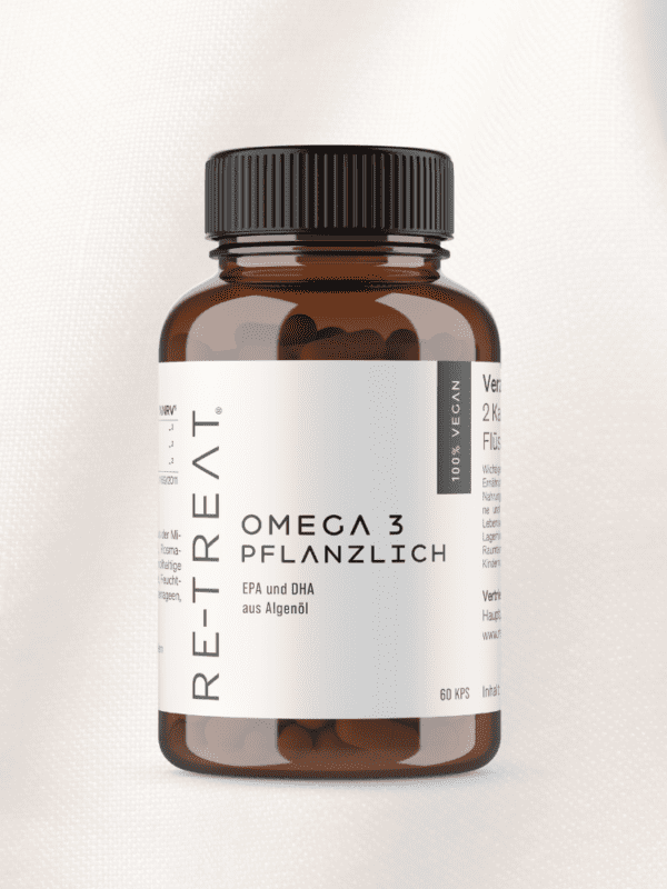 Veganes Omega-3-Öl aus Mikroalgen – nachhaltige Alternative zu Fischöl für Herz, Gehirn und Zellschutz.