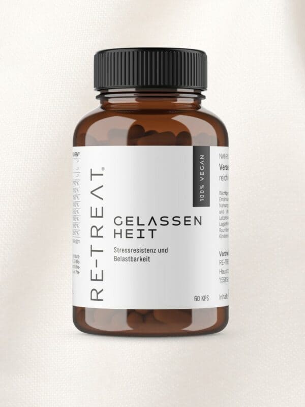 Gelassenheit – Kapseln mit B-Vitaminen und L-Tryptophan – 60 Kapseln für mehr Entspannung und mentale Stärke