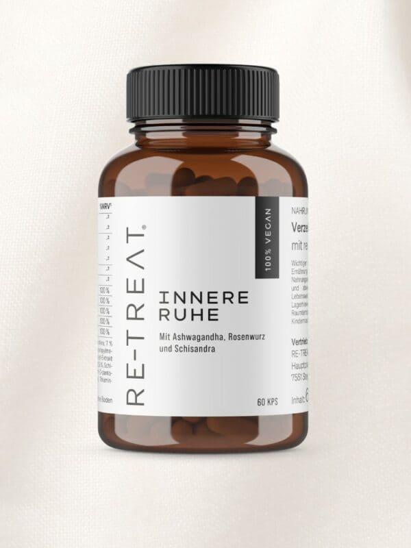 Innere Ruhe – Kapseln mit Ashwagandha, Rosenwurz und Schisandra – 60 Kapseln für mehr Balance
