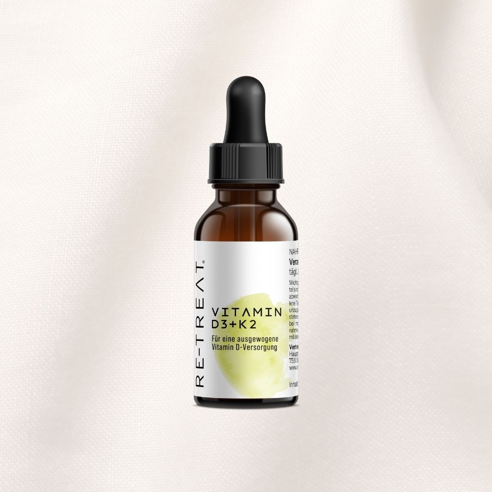 Packshot von Vitamin D3 + K2